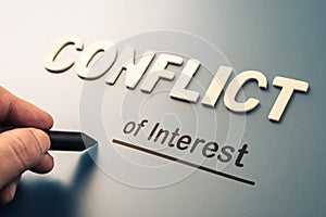 Conflict of Interest photo