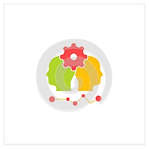 Conflict management flat icon