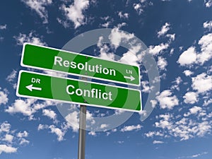 Conflict resolution signs photo