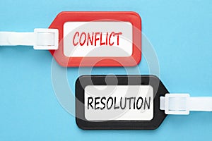 Conflict and resolution concept