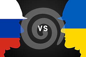 Conflict between Russia and Ukraine, war concept