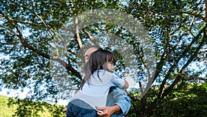 The conflict of the sisters during plays in the garden. The jealousy of the youngest child. Problems in family relationships