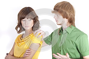 Conflict situation between couple