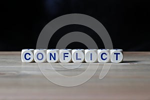 Conflict word cubes