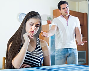 Conflict in young family at home