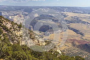 The confluence of the Green River and the Yampa River