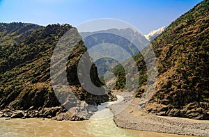 Confluence of Spat Gah and Indus rivers, Gilgit-Baltistan Pakistan