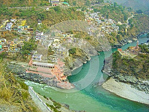 Confluence to form river Ganga in India.