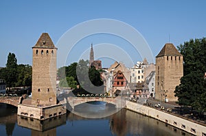 Petite France in Strasbourg in Alsace