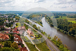 Confluence of the Vltava and Elbe in Melnik