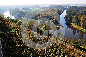 Confluence of the Vltava and Elbe. Melnik photo