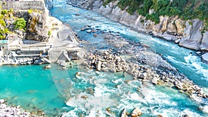 Vishnuprayag - Confluences of Alaknanda River and Dhauliganga River photo