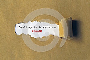 desktop as a service on white paper