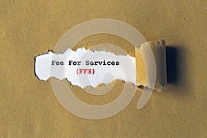 fee for services on white paper