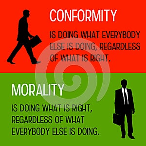 Conformity and morality