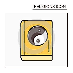 Confucianism color icon