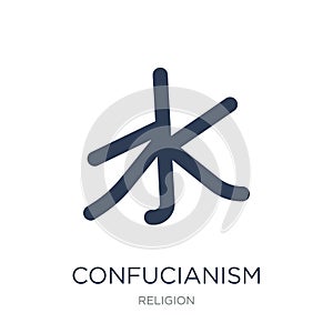 Confucianism icon. Trendy flat vector Confucianism icon on white photo