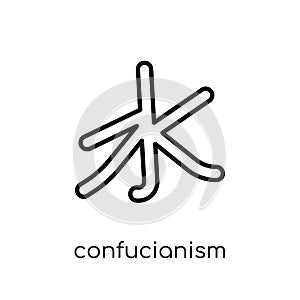 Confucianism icon. Trendy modern flat linear vector Confucianism photo