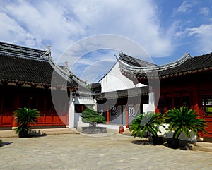 Confucious temple buildings photo