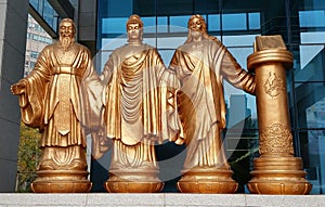 Confucius, Buddha, Jesus, Quran