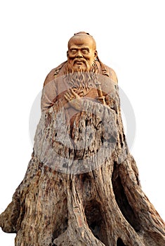 Confucius woodcarving like