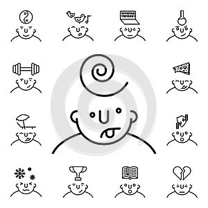 Confuse on mind icon. Detailed set of what is in your mind icons. Premium quality graphic design. One of the collection icons for