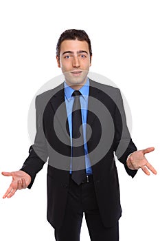 Confused businessman