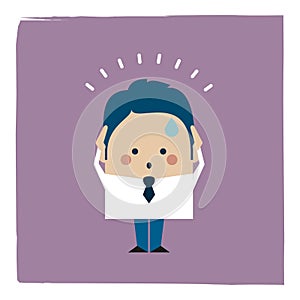confused businessman vector