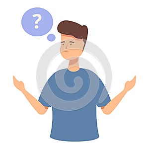 Confused man with question mark