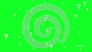 confused question mark animated green screen icon confused effect raining question marks