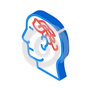 confused thoughts isometric icon vector illustration