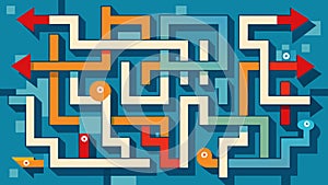 A confusing and chaotic maze where every direction seems like the right one but ultimately leads to a dead end of false