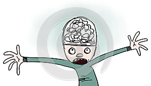 Confusing ideas illustration