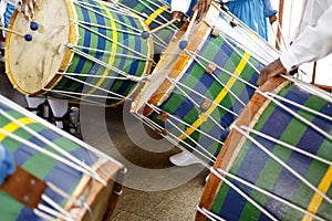 Congado - detail of percussive instruments characteristic of the rosary festival