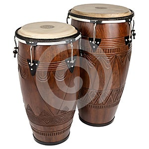 Congas Isolated on White Background
