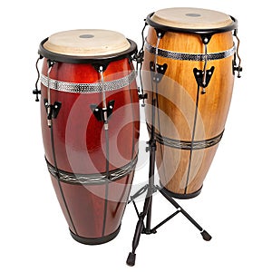Congas Isolated on White Background