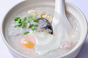 Congee, the traditional Chinese breakfast photo