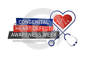 Congenital Heart Defect Awareness Week background