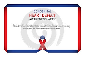 Congenital Heart Defect Awareness Week background