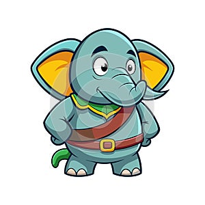 Congested Elephant in Graphic Design