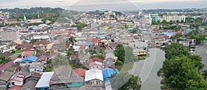 Congested Village in the morning