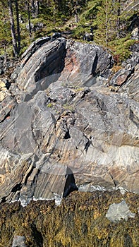 Conglomeration of rocks