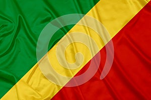 Congo Brazzaville Silk flag