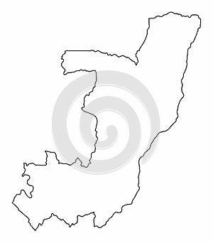 Congo outline map