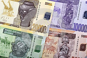 Congolese Franc a background photo