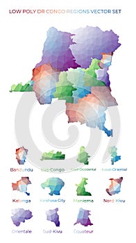 Congolese low poly regions. photo