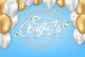 Congrats celebrate template photo