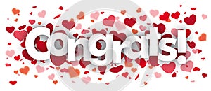 Congrats Confetti Hearts