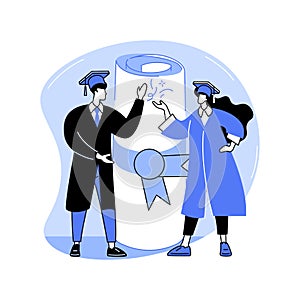 Congratulate each other isolated cartoon vector illustrations.