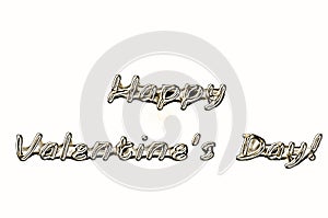 A congratulation card on a white background for all lovers on a white background photo